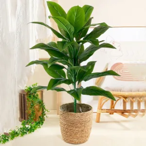 85cm 30 Leaves Tropical Artifici Plant Large Fake Palm Tree Artificial Plants Leaves Plastic Foliage for Home Garden Decoration
