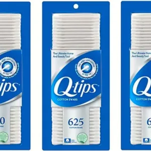 Q-TIPS SWABS Cotton Club ct, 625 Count, (Pack of 3)